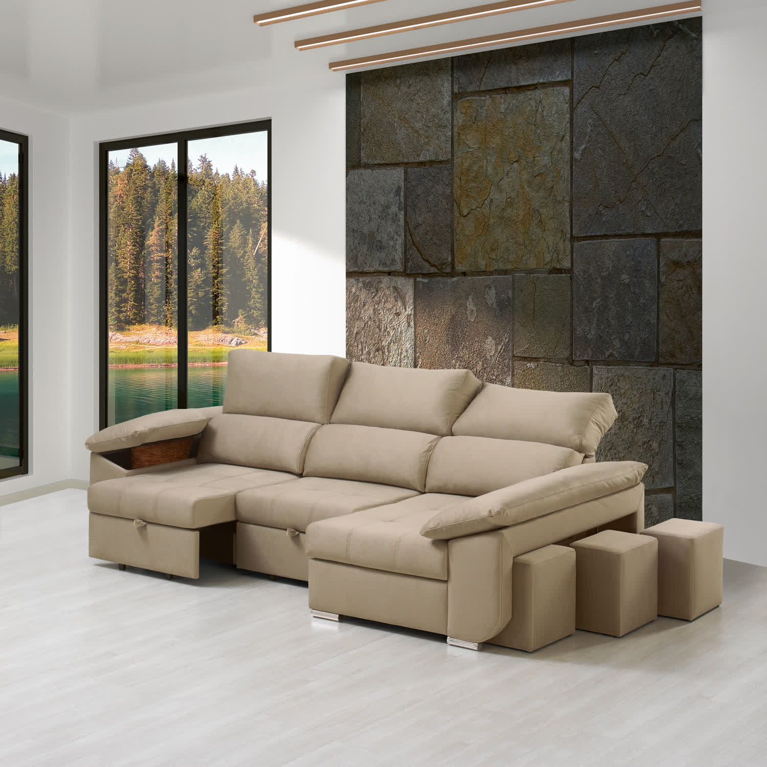 Sofá com chaise longue lado direito - Image 4