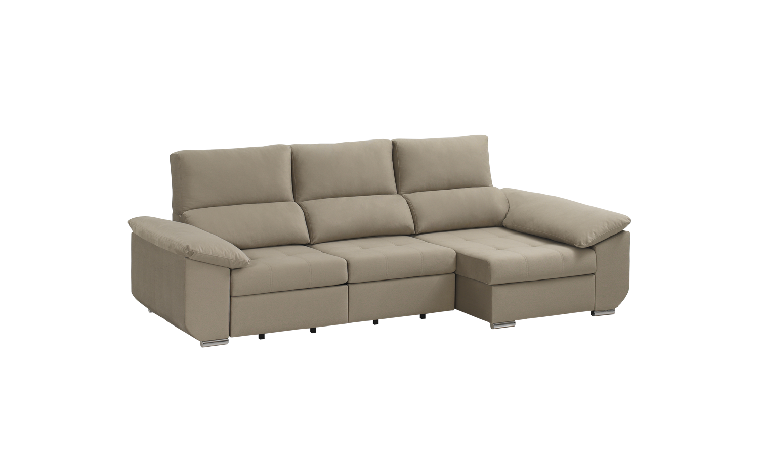 Sofá com chaise longue lado direito