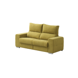 Sofá de 3 lugares com costas reclináveis e assentos deslizantes