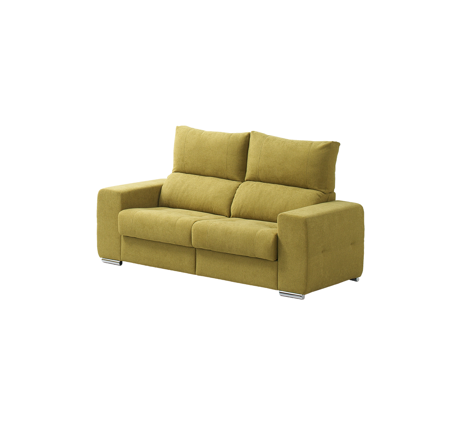 Sofá de 3 lugares com costas reclináveis e assentos deslizantes