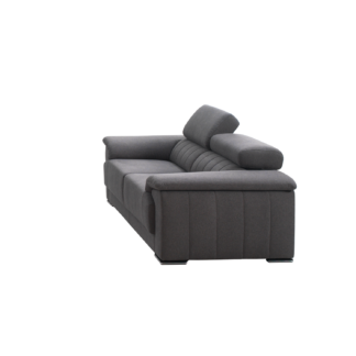 Sofá de 3 lugares com costas reclináveis