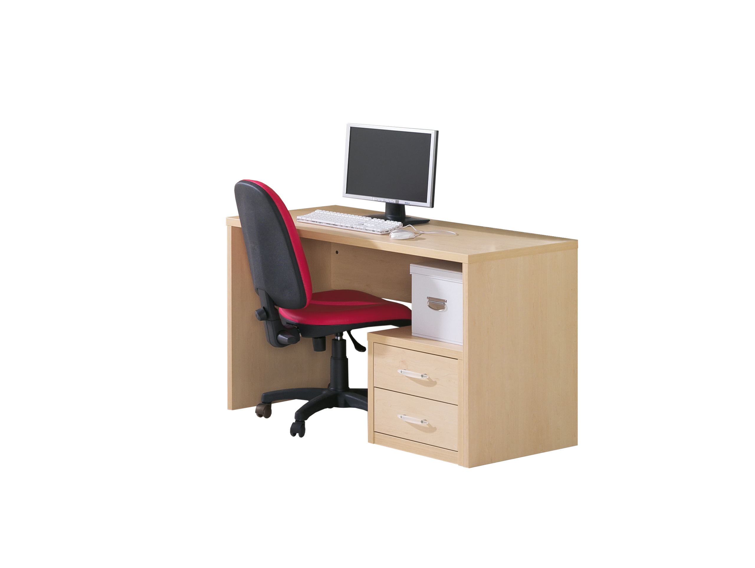 Secretária com bloco